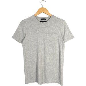 Wings + Horns Classic Pima Cotton Pocket T-shirt Gray men's size XS